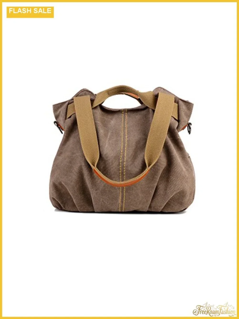 Vintage Hobo Canvas Tote Handbag Women's Shoulder Purse - Free Size